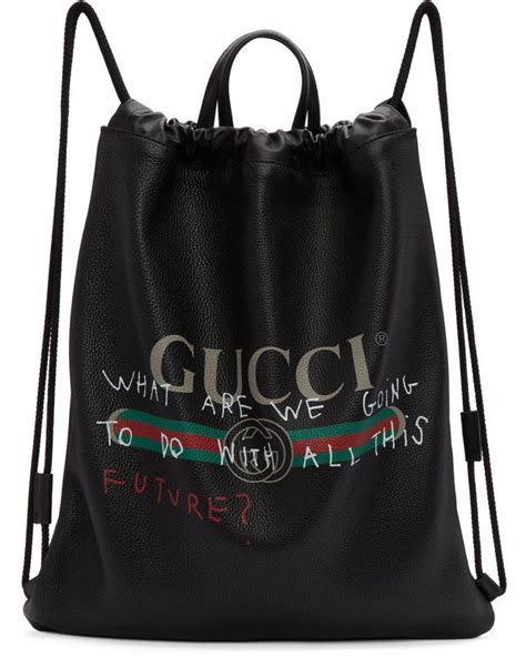 gucci drawstring backpack fake|gucci outlet backpack.